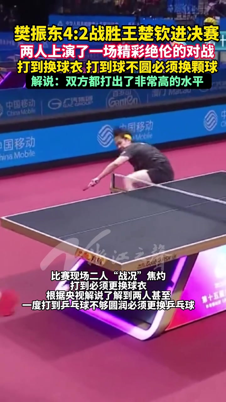 中国乒乓球队鏖战德国乒乓球队，樊振东绝境逆转的简单介绍